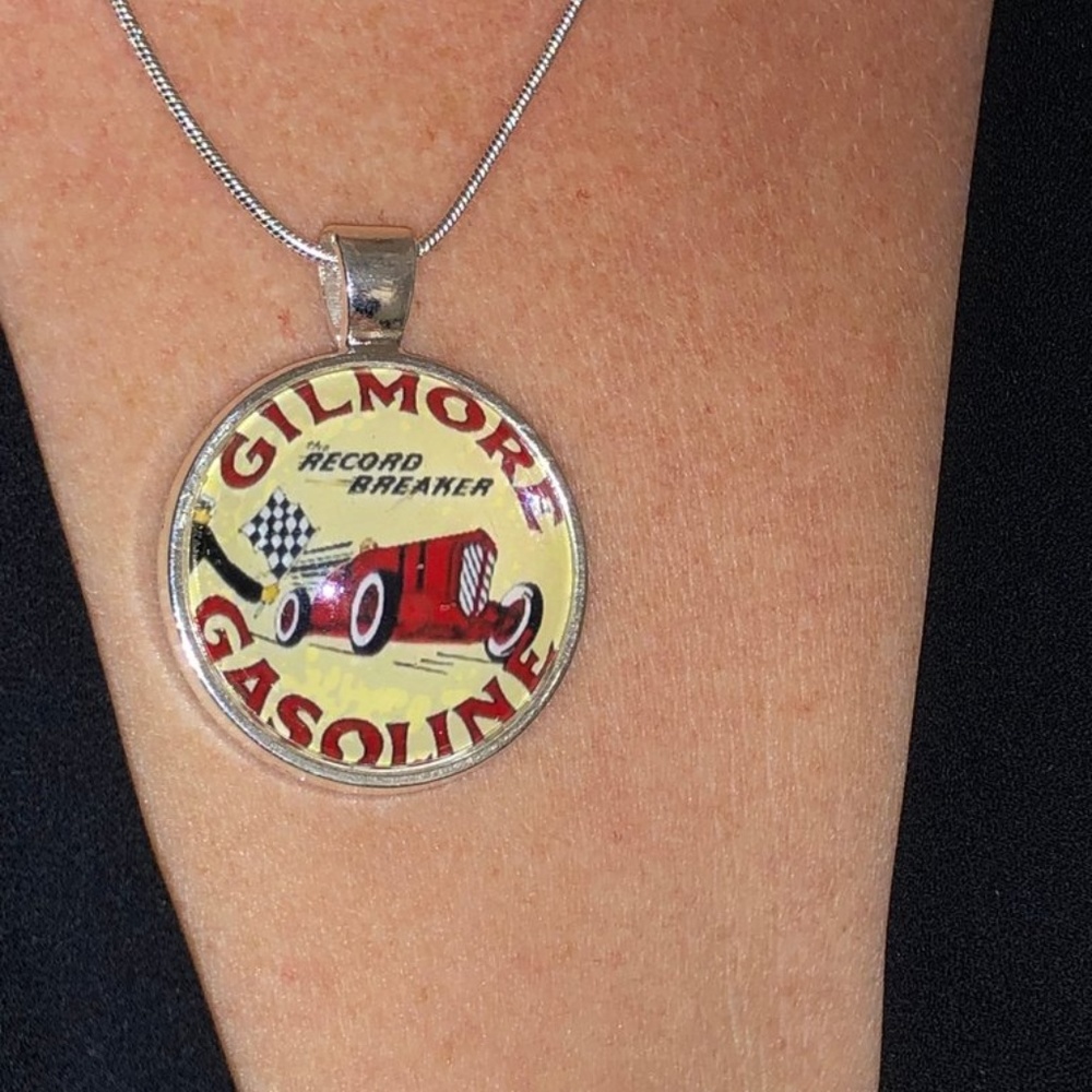 gilmore vintage car gasoline necklace